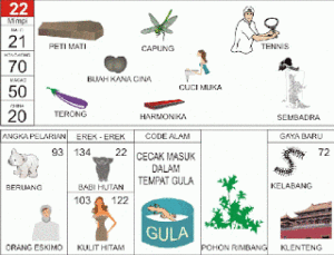 Buku Mimpi 2D Bergambar Lengkap Erek Erek 00 – 99