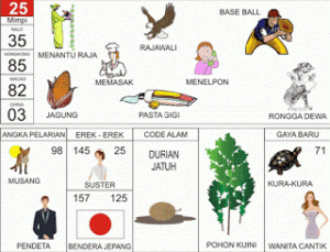 Buku Mimpi 2D Bergambar Lengkap Erek Erek 00 – 99 Buku Mimpi 2D Bergambar 25